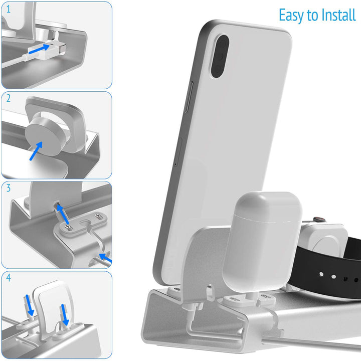 APL-DK03 | 3 IN 1 Charging Stand for iPhone, Apple Watch & AirPods