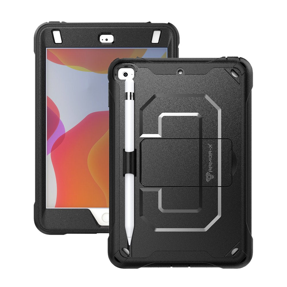 iPad mini 5 / mini 4 | Dual layers shockproof rugged case with kick-stand & Pen Holder