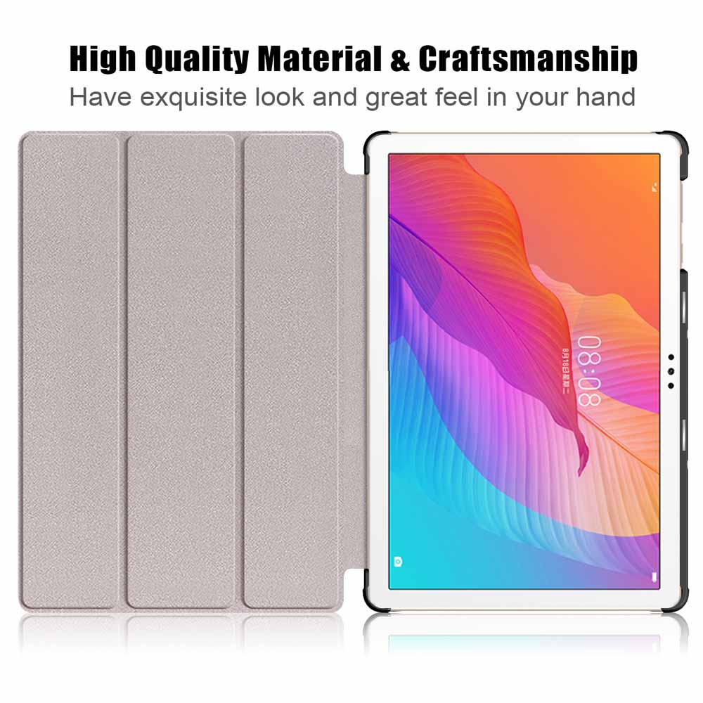 CVR-HW-HN6 | Honor Pad 6 / Huawei Enjoy Tablet 2 | Smart Tri-Fold Stand Magnetic PU Cover