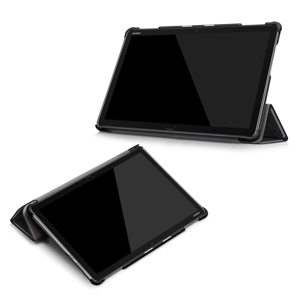 CVR-HW-M5L10 | Huawei MediaPad M5 Lite 10 BAH2-W19 /L09 | Smart Tri-Fold Stand Magnetic PU Cover