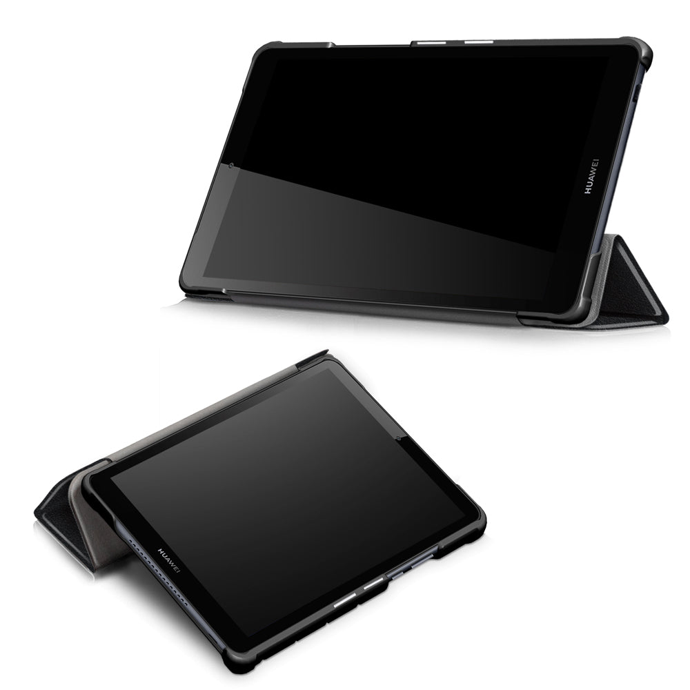 CVR-HW-M5L8 | Huawei MediaPad M5 Lite 8 | Smart Tri-Fold Stand Magnetic PU Cover
