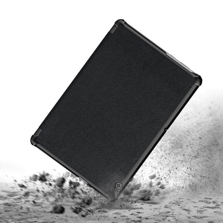 CVR-HW-T5 | Huawei MediaPad T5 | Smart Tri-Fold Stand Magnetic PU Cover
