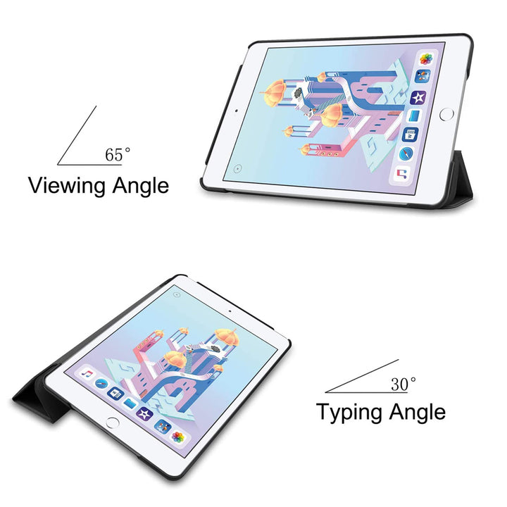 CVR-iPad-M54 | iPad Mini 5 / Mini 4 | Smart Tri-Fold Stand Magnetic PU Cover
