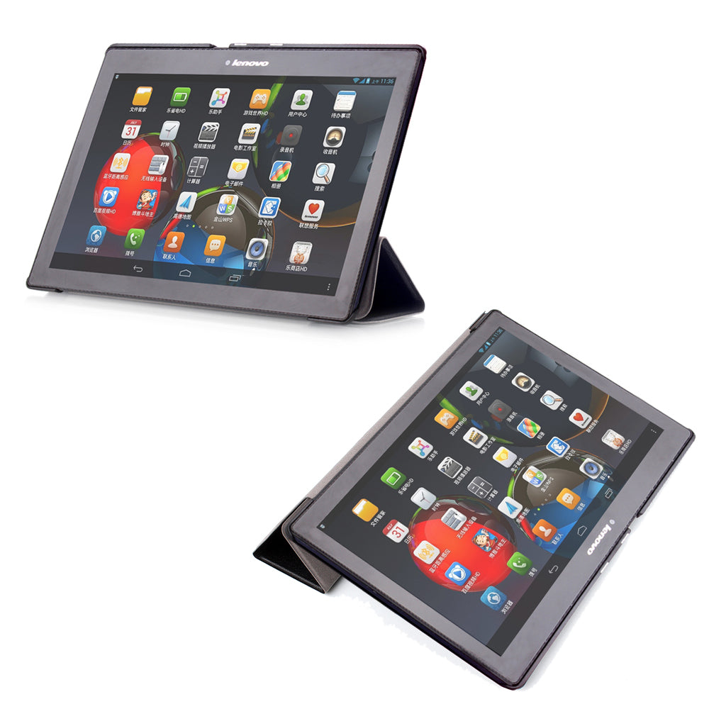 CVR-LN26 | Lenovo Tab 2 A10 / Tab3 10 Business | Smart Tri-Fold Stand Magnetic PU Cover
