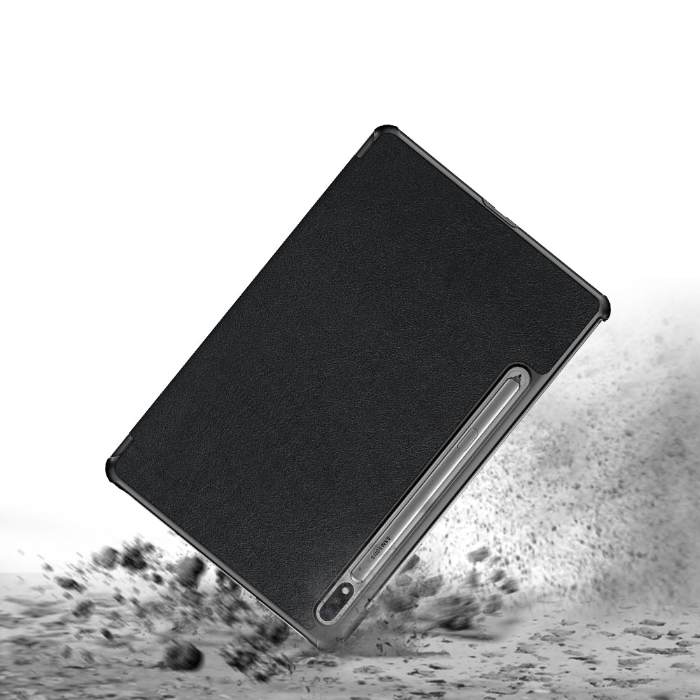 CVR-SS-S7P | Samsung Galaxy Tab S7 Plus S7+ SM-T970 / T975 / T976B | Smart Tri-Fold Stand Magnetic PU Cover