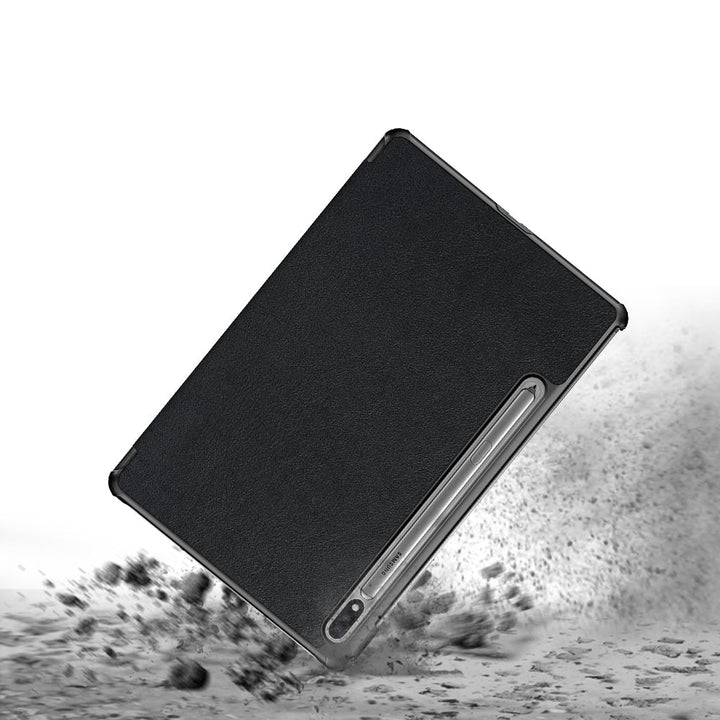 CVR-SS-S7P_S8P | Samsung Galaxy Tab S8+ S8 Plus SM-X800 / SM-X806 | Smart Tri-Fold Stand Magnetic PU Cover