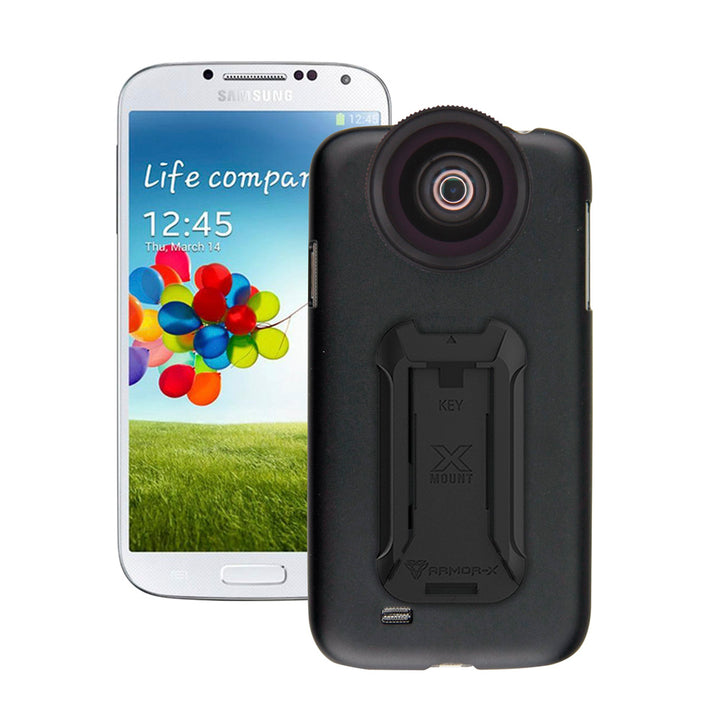 UAX-FS4 | Samsung Galaxy S4 | Mountable case with 0.7X HD wide angle lens and 12X Micro lens
