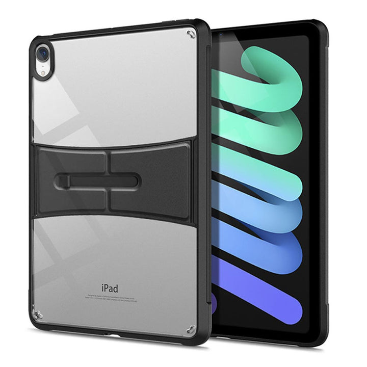 DT-iPad-M6 | iPad mini 6 case | Shockproof Rugged Case Transparent TPU Back Shell With Kickstand