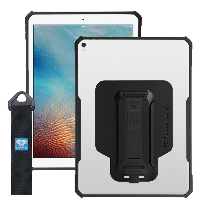 DXS-iPad-PR3 | iPad air (3rd Gen.) 2019 | Ultra slim 4 corner Anti-impact tablet case with hand strap kick-stand & X-Mount