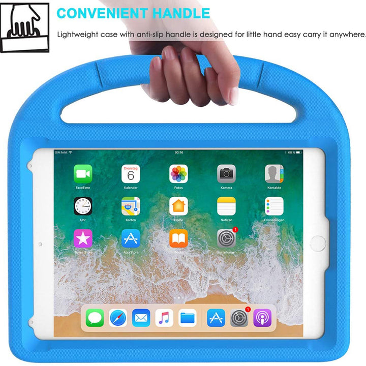 EVN-iPad-N2 | iPad 9.7 ( 5th / 6th Gen.) 2017 / 2018 | Durable shockproof protective case w/ handle grip and kick-stand