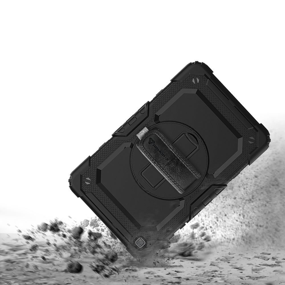 GEN-SS-T290 | Samsung Galaxy Tab A 8.0 (2019) T290 T295 | Rainproof military grade rugged case with hand strap and kick-stand