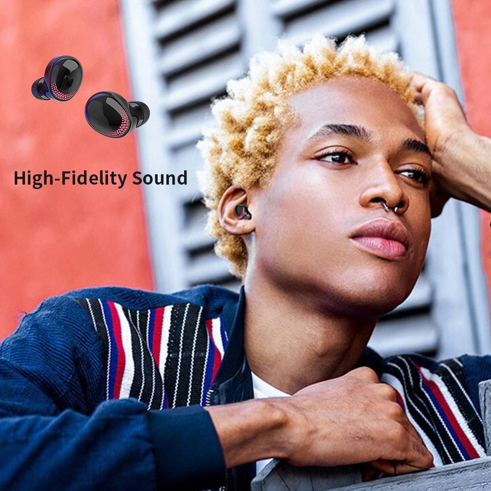 GO-X4 | Sweatproof Bluetooth 5.0 TWS earbuds Headphone w/ Mic