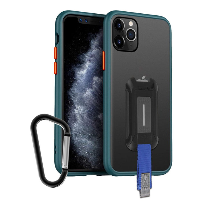 GX-IPH-11PMX-GN | iPhone 11 Pro Max Case 6.5 | Ultra Slim Hyper Shockproof Case w/ X-Mount & Carabiner -Green