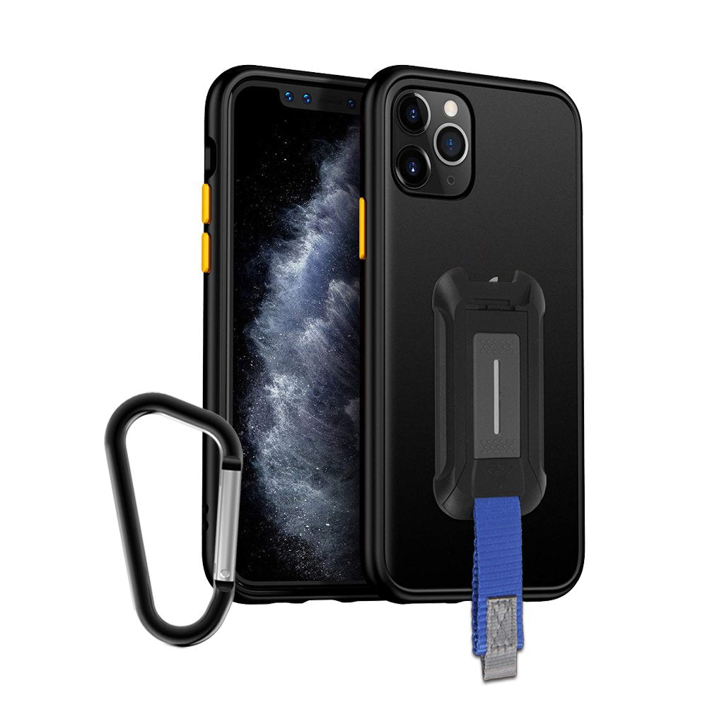 GX-IPH-11PRO-BK | iPhone 11 Pro Case 5.8 | Ultra Slim Hyper Shockproof Case w/ X-Mount & Carabiner -Black