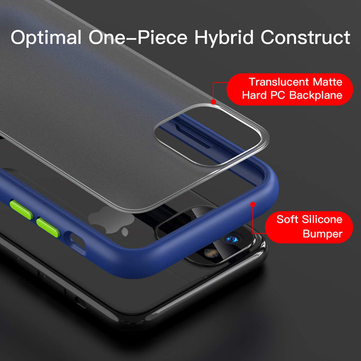GX-IPH-11-NY | iPhone 11 Case 6.1 | Ultra Slim Hyper Shockproof Case w/ X-Mount & Carabiner -Navy