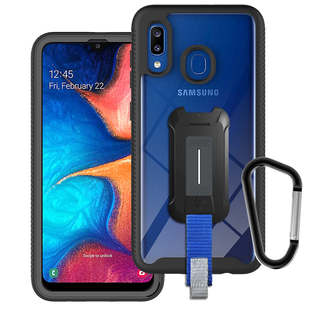 HX-SS19-A20/30 | Samsung Galaxy A20 A30 Case | Protection Military Grade w/ KEY Mount & Carabiner