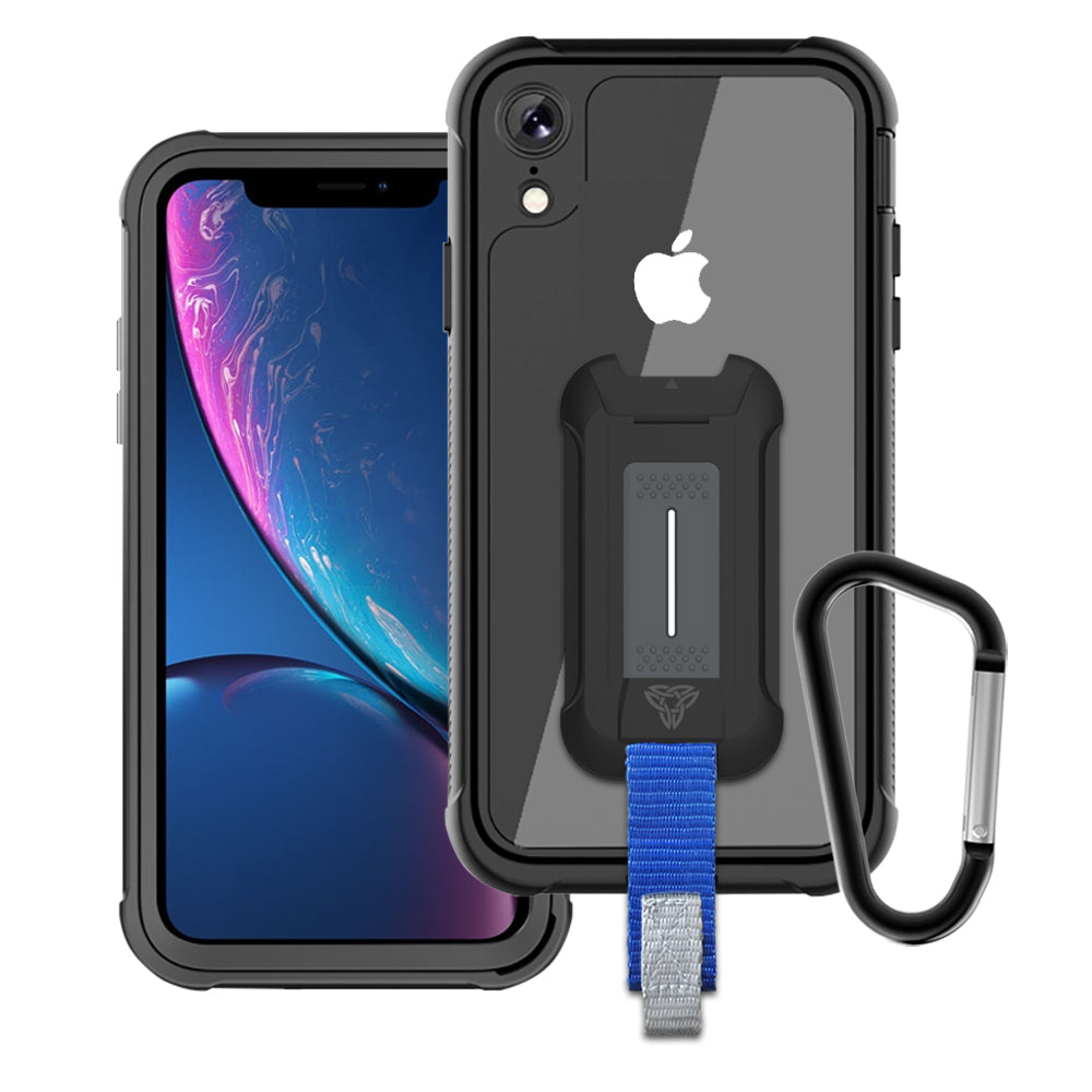 HX-IPHXR-BK | iPhone XR Case | 360 Protection Military Grade w/ KEY Mount & Carabiner