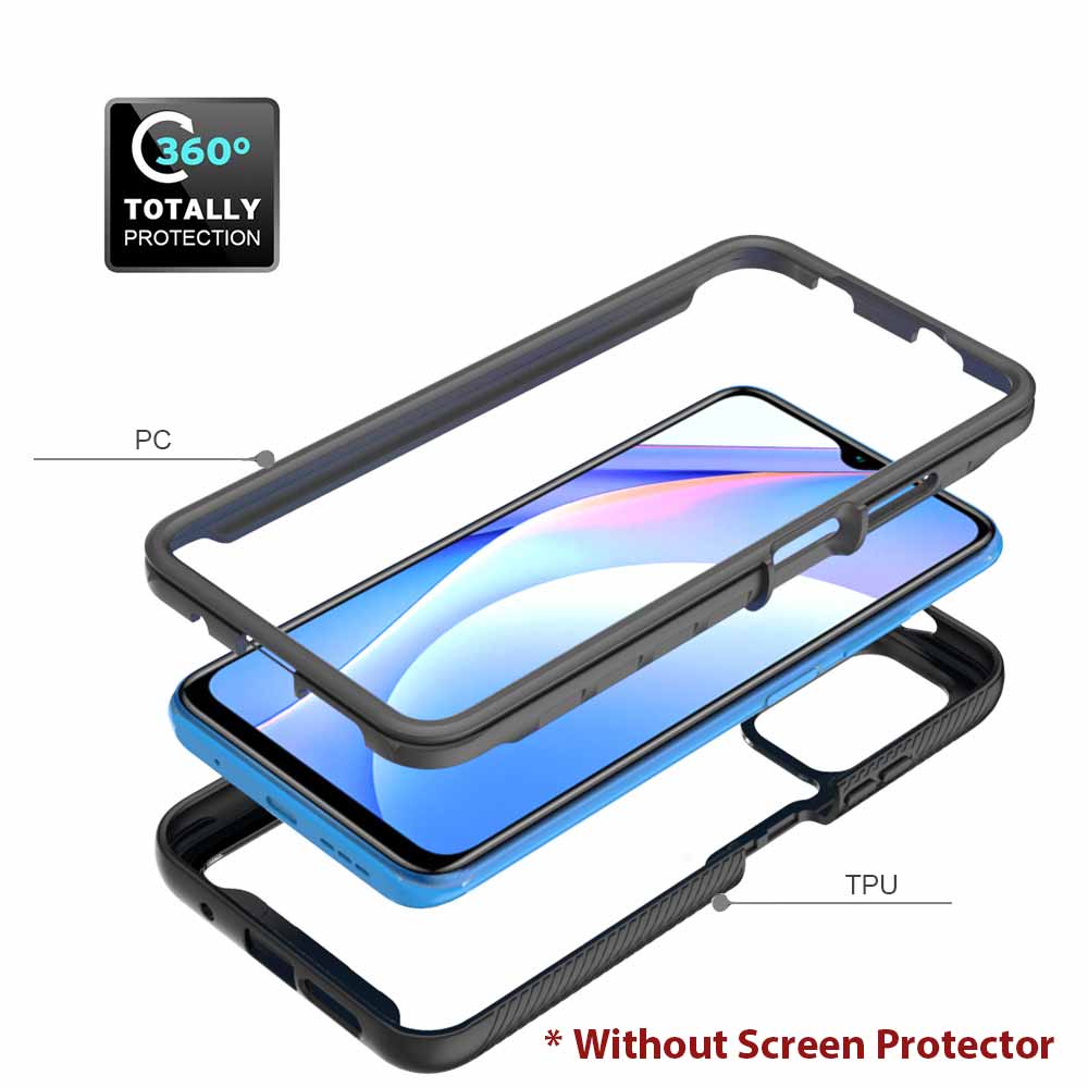 HX-Mi20-PCM3 | Xiaomi Poco M3 / Xiaomi Redmi Note 9 4G Case | Protection Military Grade w/ KEY Mount & Carabiner