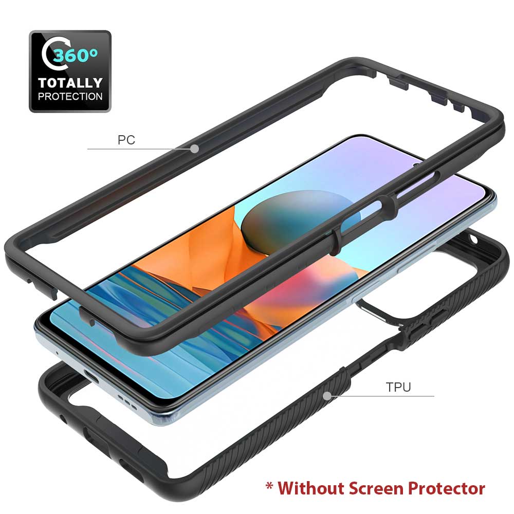 HX-Mi21-RMN10P | Xiaomi Redmi Note 10 Pro / 10 Pro Max Case | Protection Military Grade w/ KEY Mount & Carabiner