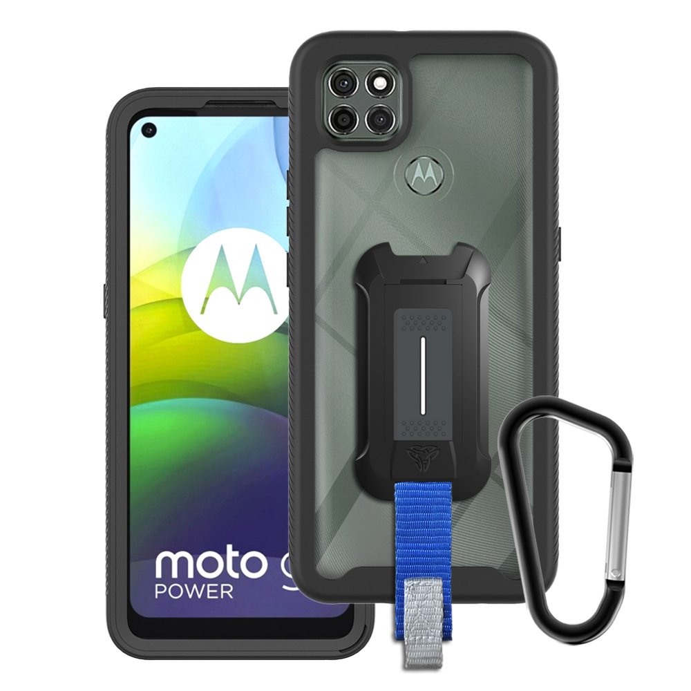 HX-MT20-G9PW | Motorola Moto G9 Power Case | Protection Military Grade w/ KEY Mount & Carabiner