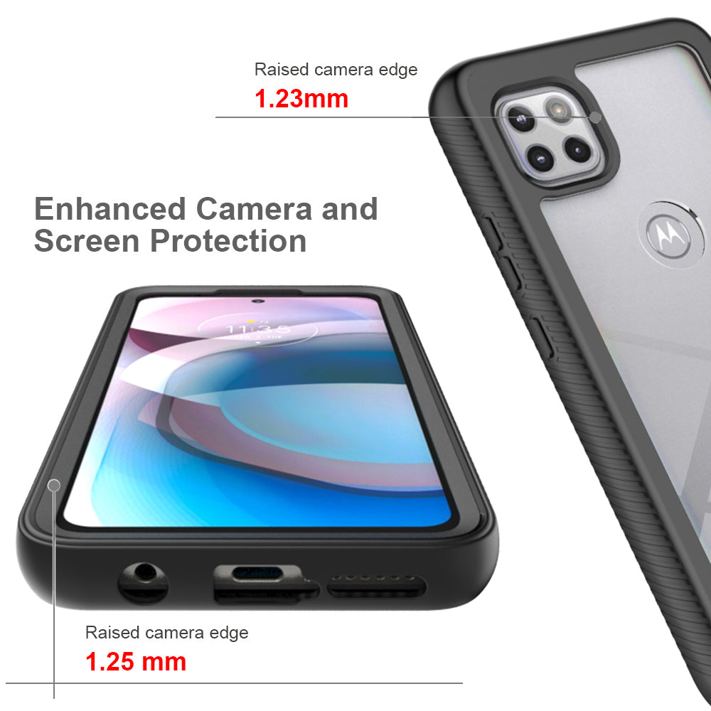 HX-MT21-ACE | Motorola One 5G Ace Case | Protection Military Grade w/ KEY Mount & Carabiner