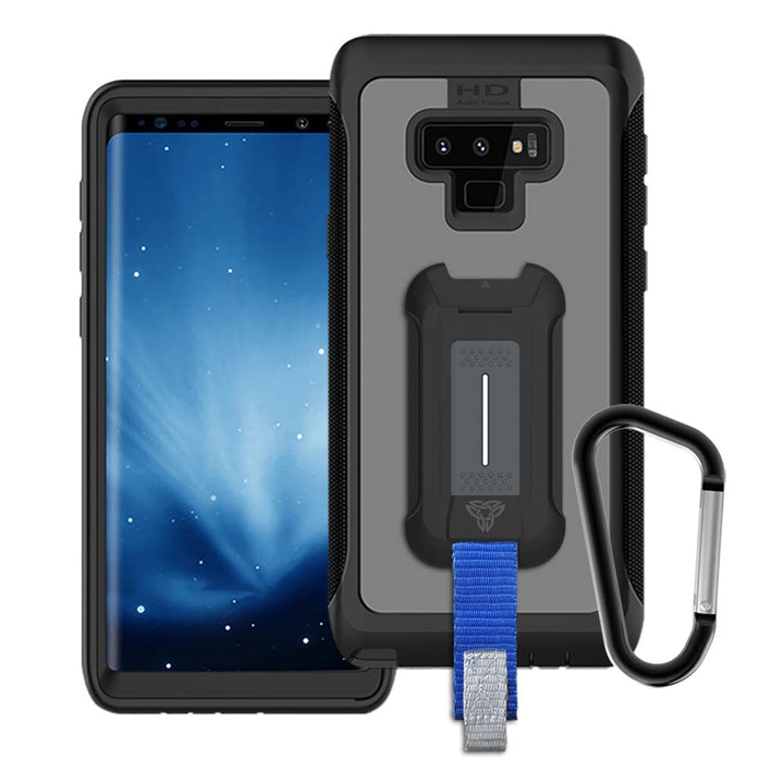 HX-N9-BK*NOTE 9 | Samsung Galaxy Note 9 Case | 360 Protection Military Grade w/ KEY Mount & Carabiner