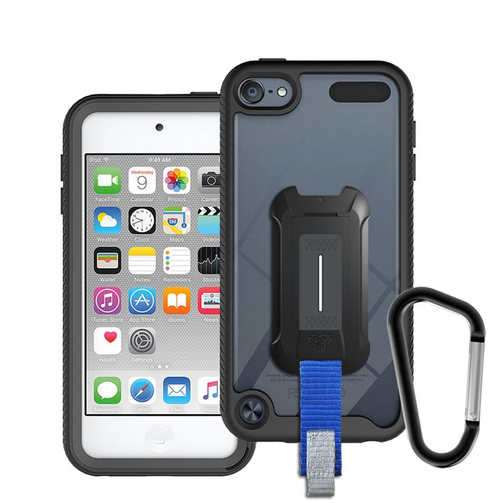 HX-IPTH-BK | Apple iPod Touch 5th 6th 7th Gen. Case | Protection Military Grade w/ KEY Mount & Carabiner