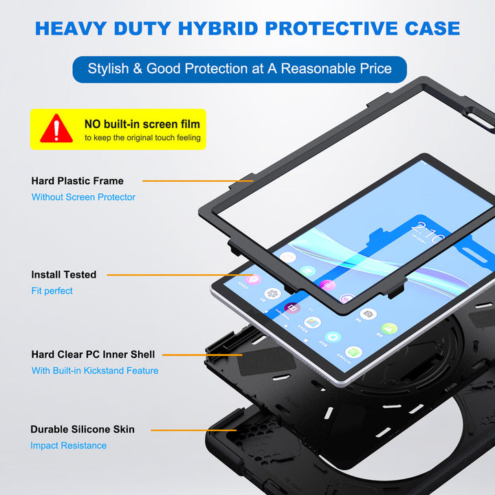 ARMOR-X Lenovo Tab P11 TB-J606 rugged case. Heavy duty hybrid protective case.