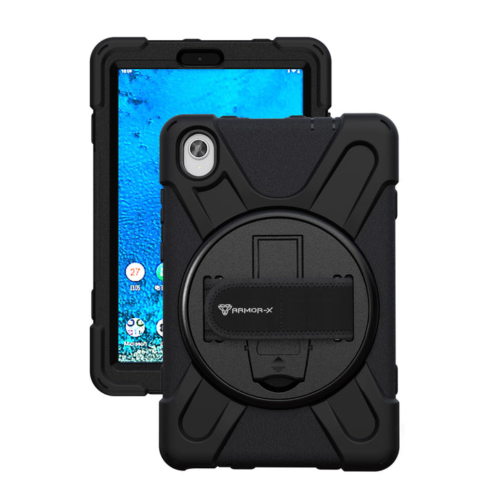 JLN-LN-M8FHD | Lenovo Tab M8 (FHD) TB-8705 | Ultra 3 layers shockproof rugged case with hand strap & kick-stand