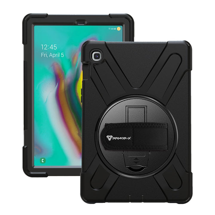 JLN-SS-S5E | Samsung Galaxy Tab S5e T720 T725 T727 | Ultra 3 layers shockproof rugged case with hand strap and kick-stand