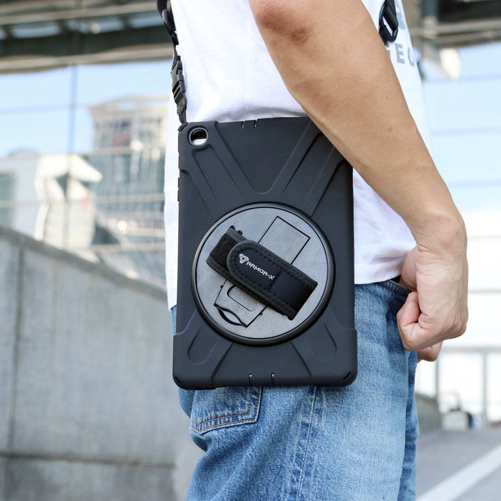 ARMOR-X iPad 10.9 (10th Gen.) shockproof case impact protection case with optional shoulder strap. It's great to free your hands and easy to carry with you to anywhere.