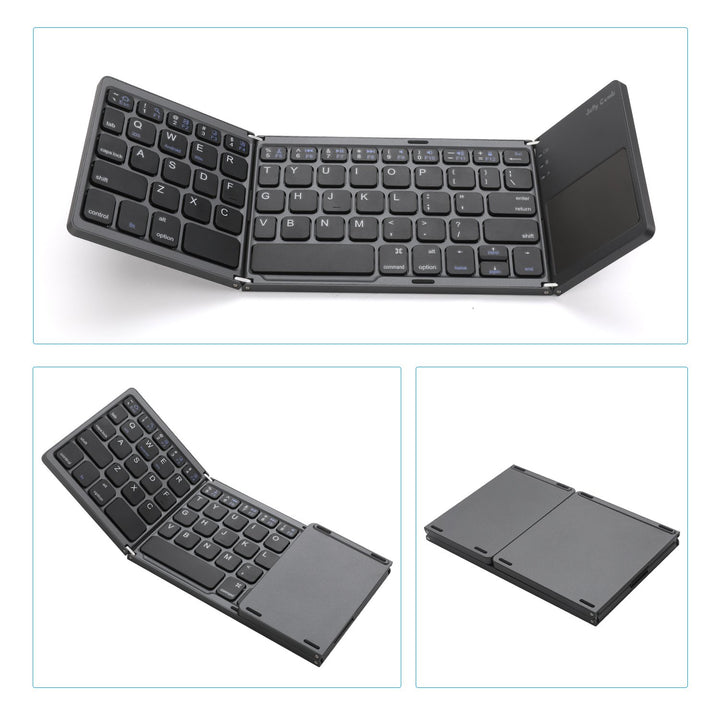 KBA-02 | Foldable pocket Size Portable Mini BT Wireless Keyboard w/ Touchpad