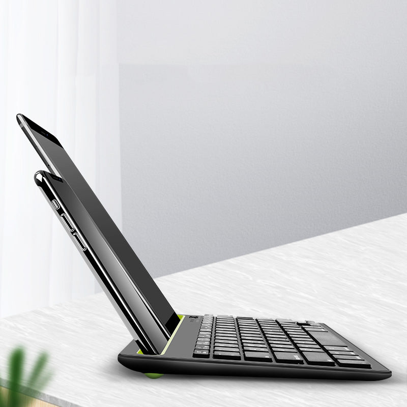 KBA-05 | Dual Channel Bluetooth Keyboard w/ Phone & Tablet Holder