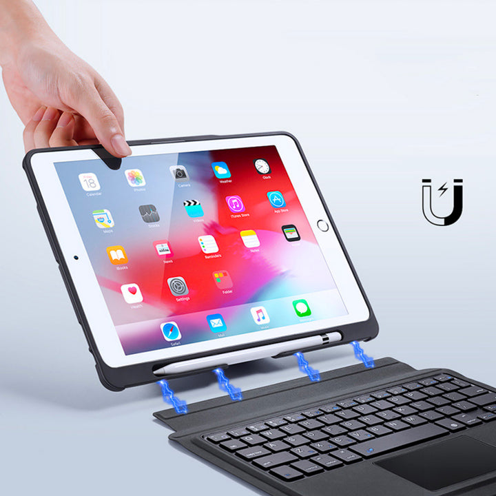 KBA-07 | iPad air 2019 / iPad 10.2 / iPad Pro 10.5 Magnetic Wireless Keyboard Case with Pencil Holder