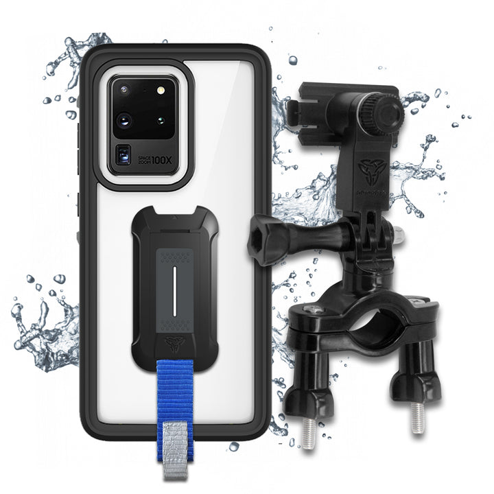 KIT-X20-MX | Bike Kit | Bike Bar Mount with Waterproof Case for Galaxy S20 S10 S9 S8