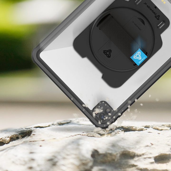 MUN-A13S | iPad Pro 12.9 ( 4th Gen. ) 2020 | IP68 Waterproof, Shock & Dust Proof Case With Handstrap & Kickstand