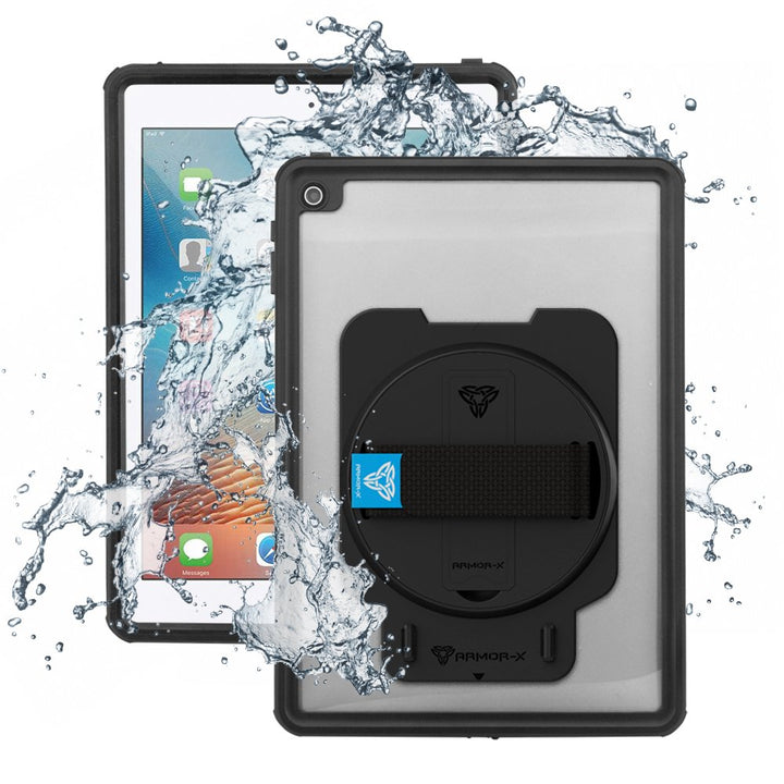 MUN-A6S | iPad Air 2 / iPad Pro 9.7 2016 | Waterproof Case With Handstrap & Kickstand