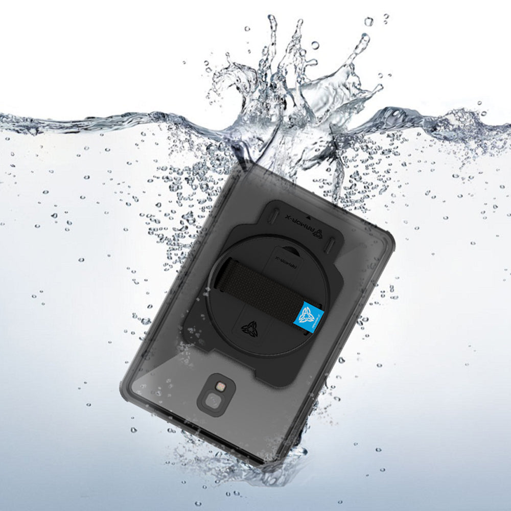 MUN-T590 | Samsung Galaxy Tab A 10.5 2018 T590 T595 | Waterproof Case With Handstrap & Kickstand