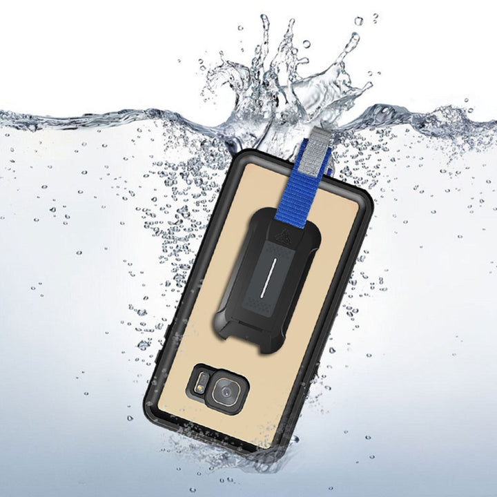 MX-FS-S7ED | Samsung Galaxy S7 edge Waterproof Case | IP68 shock & water proof Cover w/ X-Mount & Carabiner