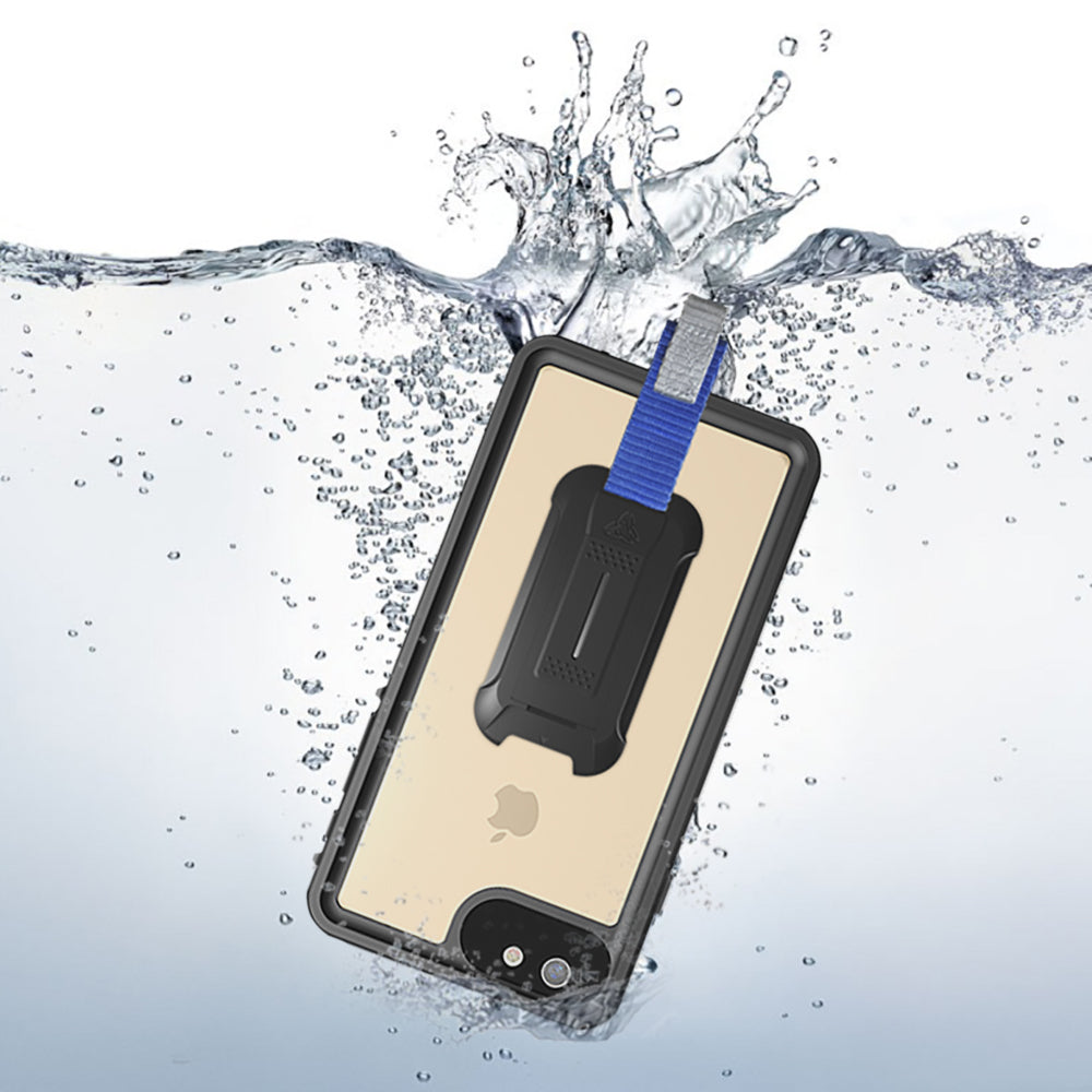 MX-i6P-BK | iPhone 6 6S Plus Waterproof Case | IP68 shock & water proof Cover w/ X-Mount & Carabiner