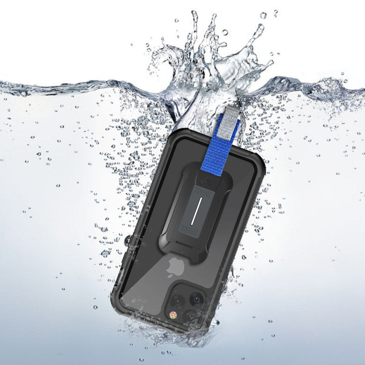 MX-IPH-11PRO | iPhone 11 Pro Case 5.8 | Waterproof Case IP68 shock & water proof Cover w/ X-Mount & Carabiner