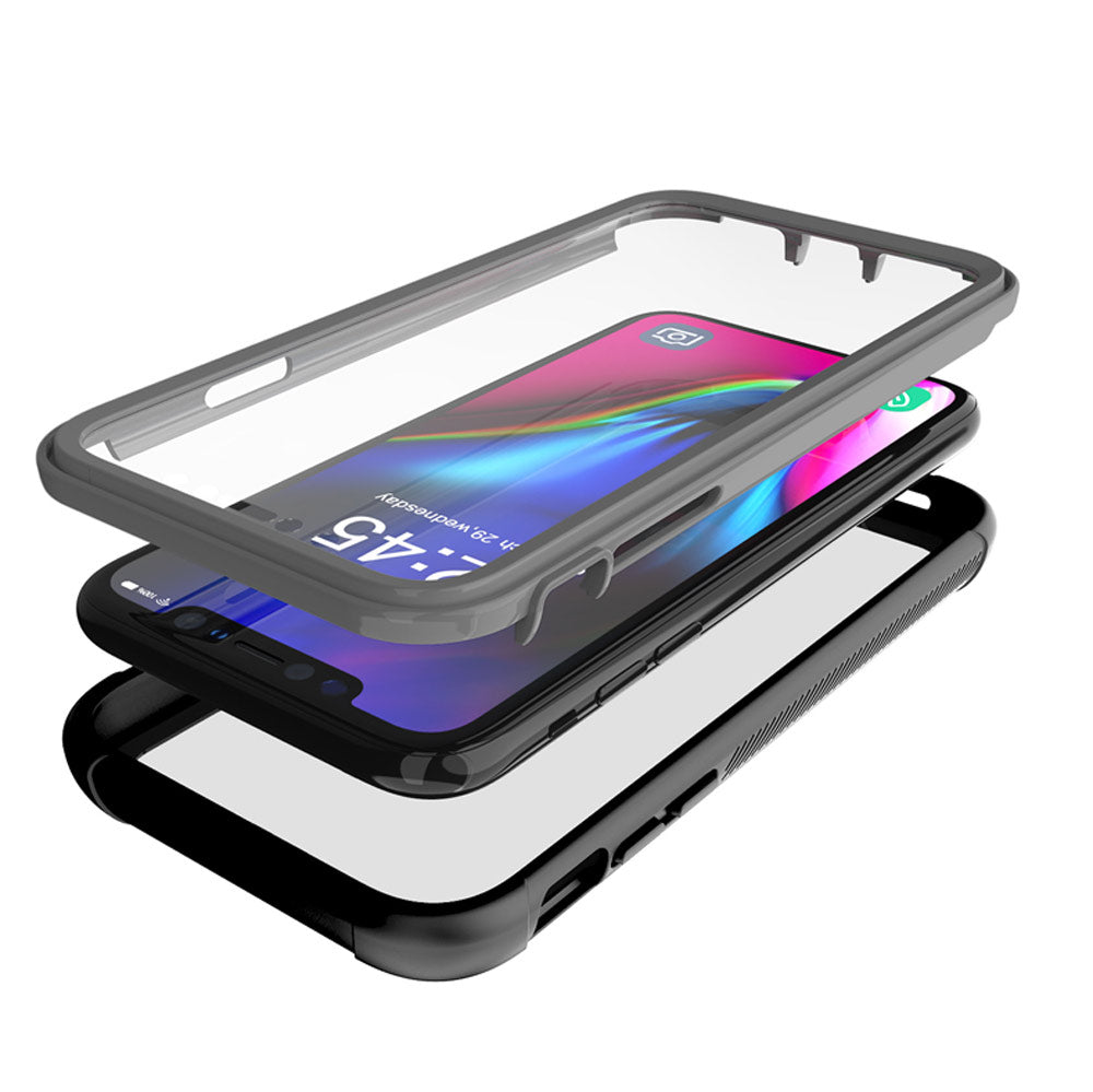 MX-IPH-11PMX | iPhone 11 Pro Max Case 6.5 | Waterproof Case IP68 shock & water proof Cover w/ X-Mount & Carabiner