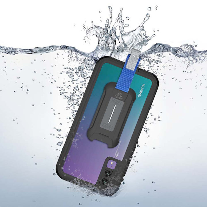 MX-P20-BK | Huawei P20 Case | IP68 Ultimate waterproof w/ KEY Mount & Carabiner