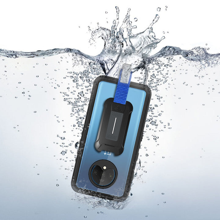 MX-PL-7T | OnePlus 7T | Waterproof Case IP68 shock & water proof Cover w/ X-Mount & Carabiner