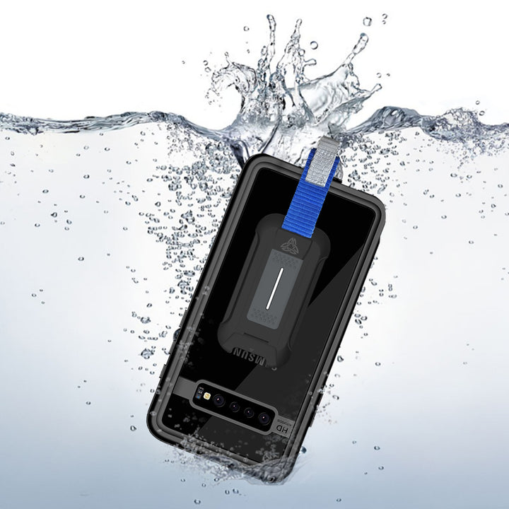 ARMOR-X Samsung Galaxy S10+ S10 Plus Waterproof Case. IP68 Waterproof with fully submergible to 6.6' / 2 meter for 1 hour.