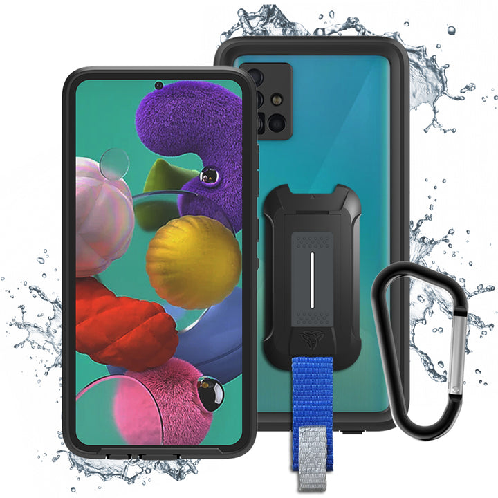 MX-SS-A | Samsung Galaxy A10e A51 Waterproof Case | IP68 shock & water proof Cover w/ X-Mount & Carabiner