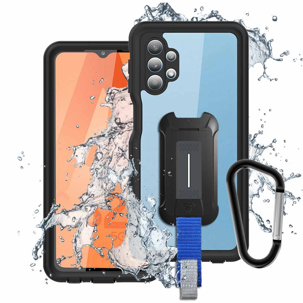 MX-SS21-A325G | Samsung Galaxy A32 5G Waterproof Case | IP68 shock & water proof Cover w/ X-Mount & Carabiner