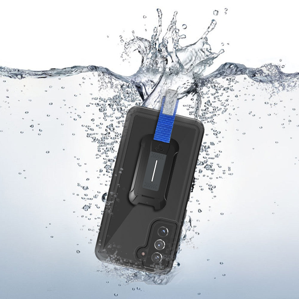 MX-SS21-S21P | Samsung Galaxy S21 Plus 5G Waterproof Case | IP68 shock & water proof Cover w/ X-Mount & Carabiner