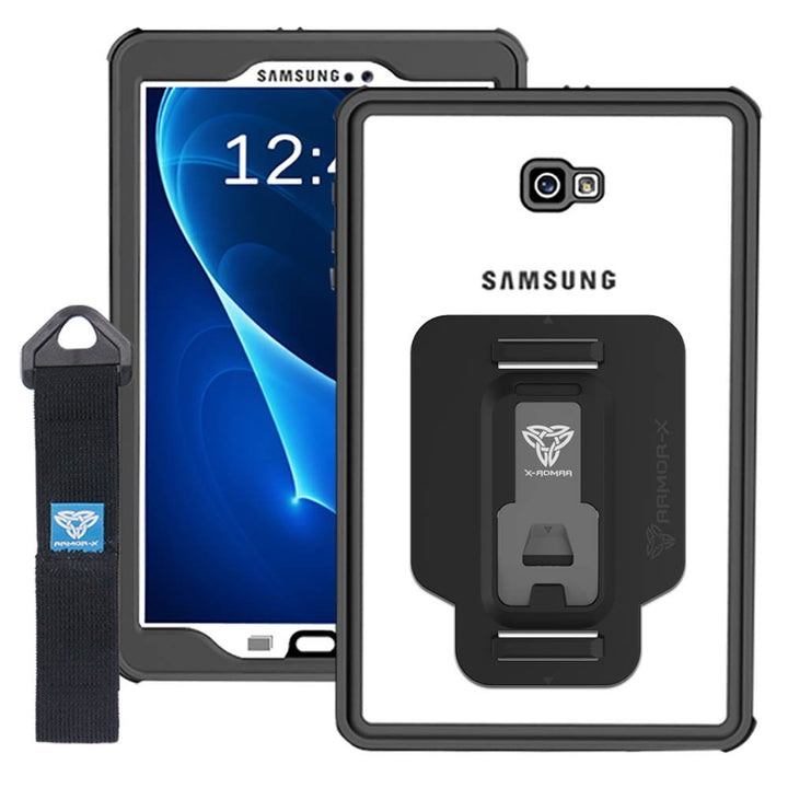 MX-T580 | Samsung Galaxy Tab A 10.1 2016 T580 T585 | IP68 Ultimate waterproof Case w/ Hand strap