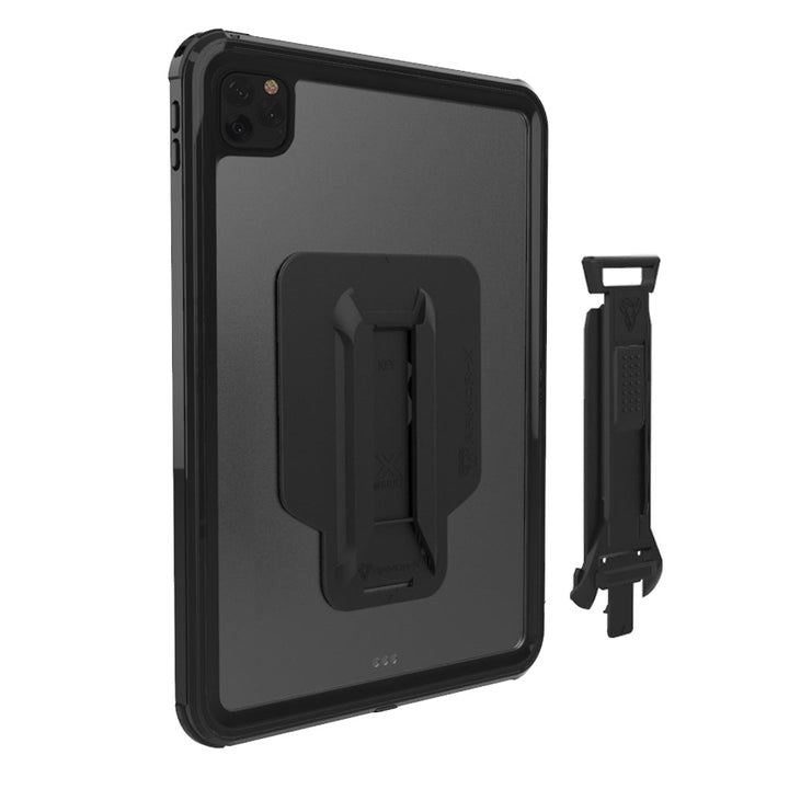 ARMOR-X iPad Pro 12.9 ( 5th / 6th Gen ) 2021 / 2022 case with X-mount system to mount the tablet to the device you want.